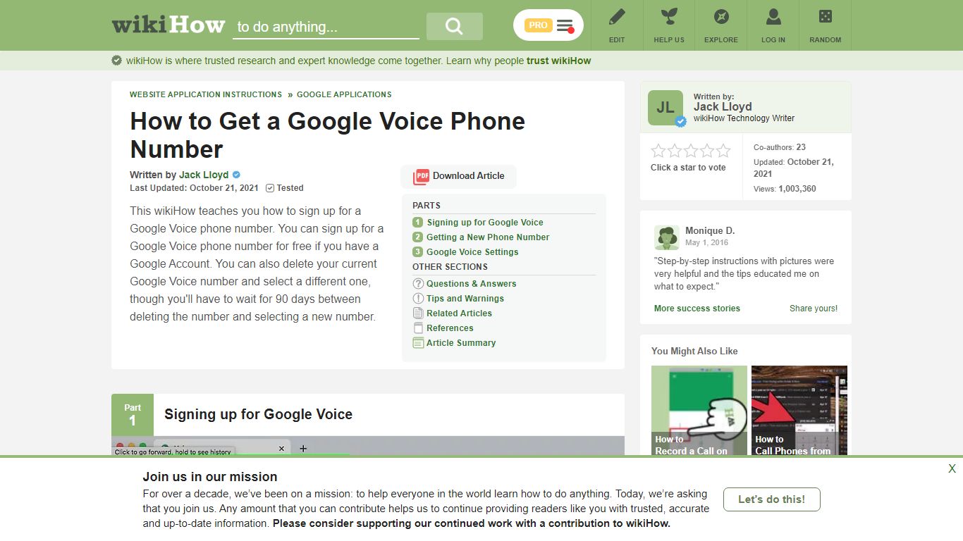 How to Get a Google Voice Phone Number (with Pictures) - wikiHow